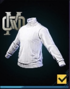Gola Alta Branca do Free Fire